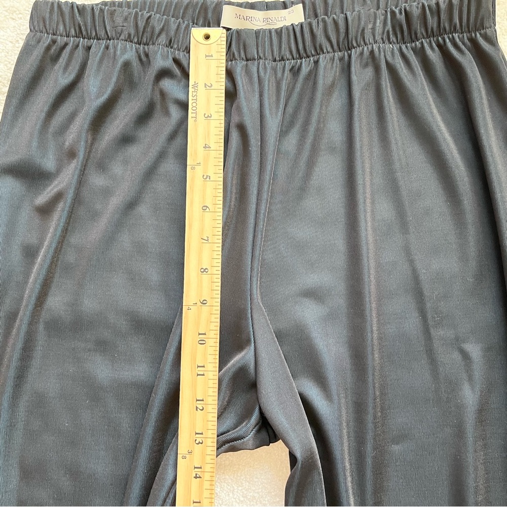 MARINA RINALDI ELASTIC WAIST PANTS SIZE 23 or 14 Minimalist Contemporary - Picture 8 of 11